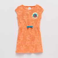 Disney Collection Little & Big Kid Girls Moana Knit Dress Swimsuit Cover-Up