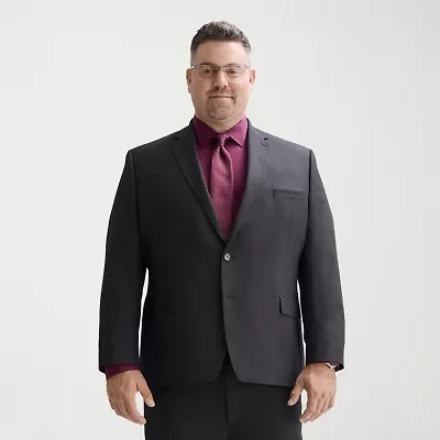 Shaquille O'Neal XLG™ Mens Stretch Fabric Classic Fit Big and Tall Suit Jacket