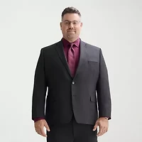 Shaquille O'Neal XLG™ Mens Stretch Fabric Classic Fit Big and Tall Suit Jacket