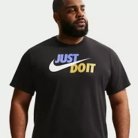 Nike Just Do It Mens Crew Neck Short Sleeve Active Big and Tall T-Shirt