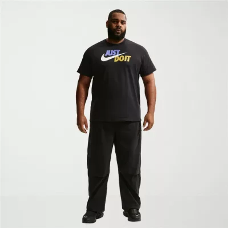 Nike Just Do It Mens Crew Neck Short Sleeve Active Big and Tall T-Shirt