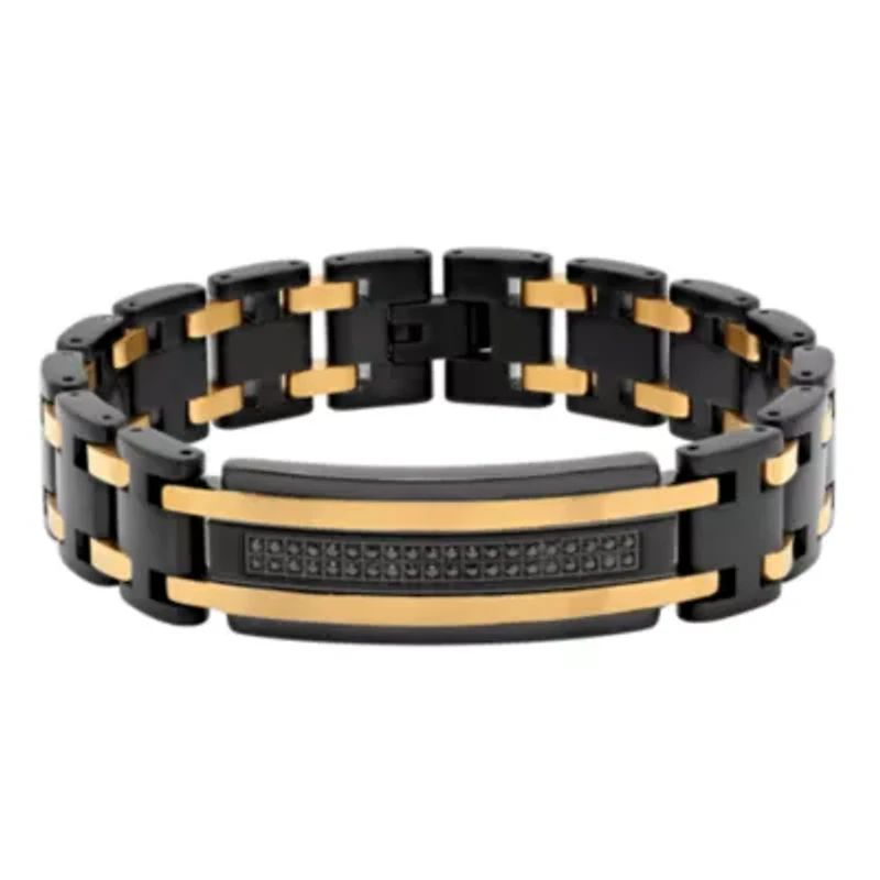 Mens Stainless Steel 8 1/2 Inch Link Bracelet