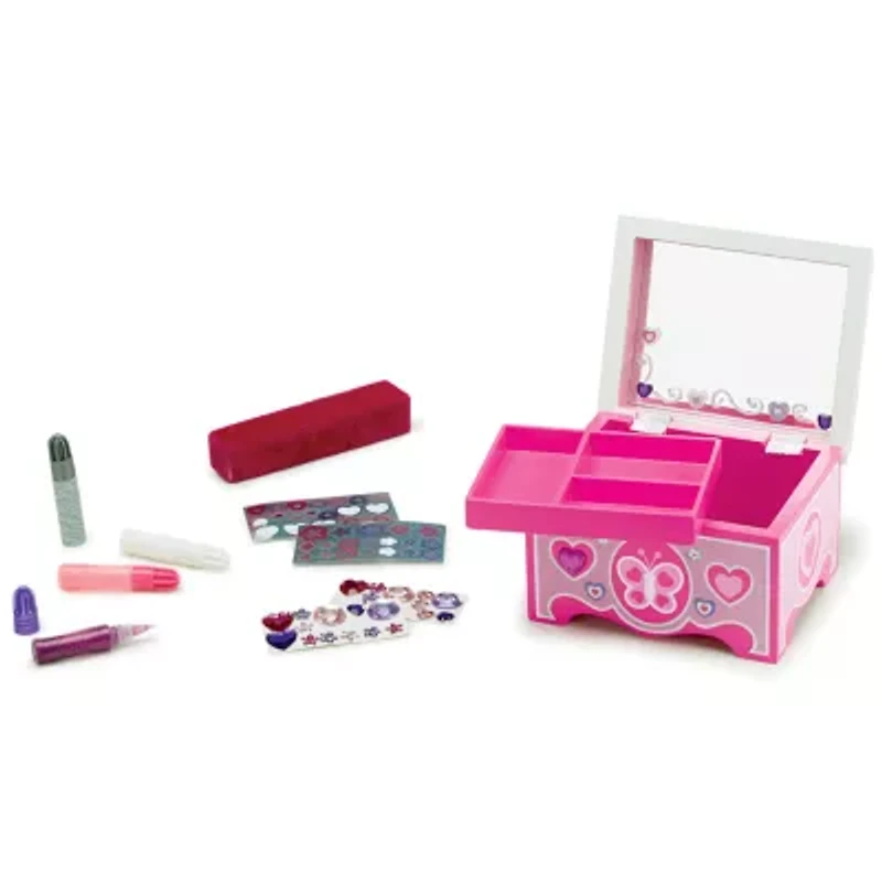 Melissa & Doug Decorate Your Own Jewelry Box Art Set