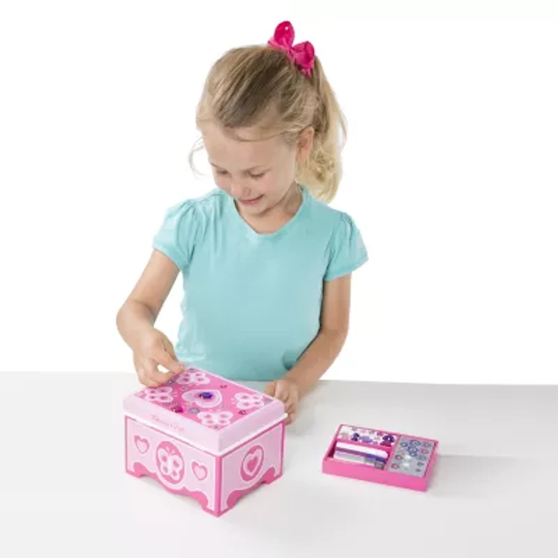 Melissa & Doug Decorate Your Own Jewelry Box Art Set