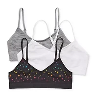 Maidenform Big Kid Girls Multi-Pack 3-pc. Bralette J4378
