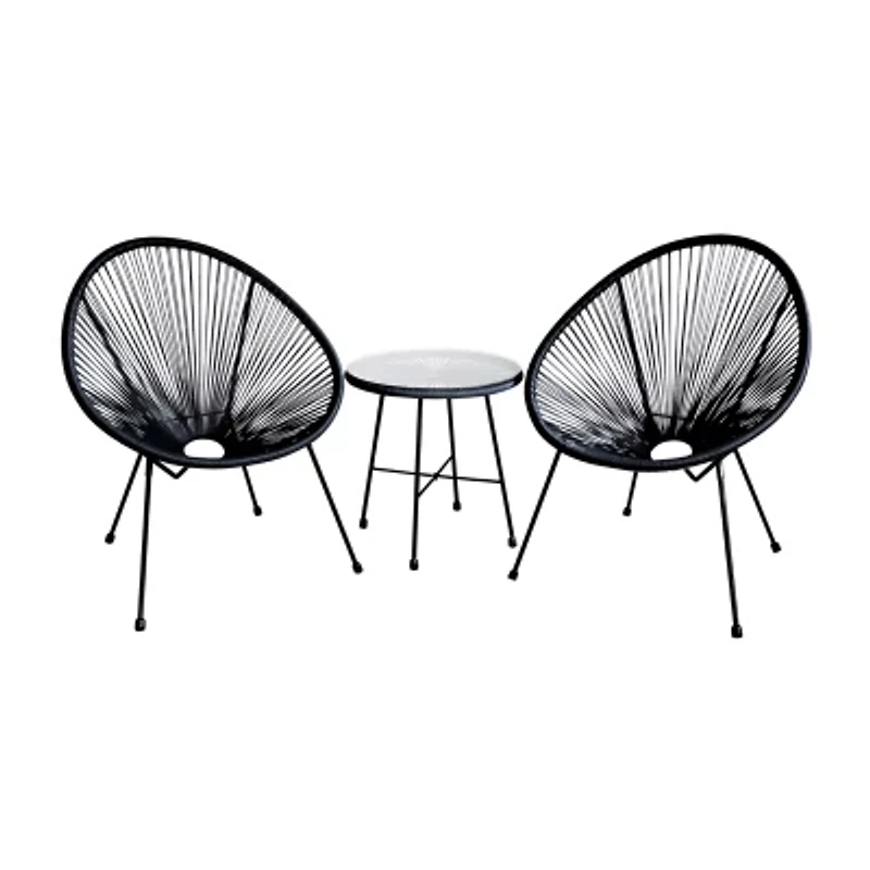 Sassio Outdoor And Patio Collection 3-pc. Conversation Set Weather Resistant