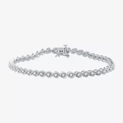 1 CT. T.W. Diamond Tennis Bracelet 10K White or Yellow Gold