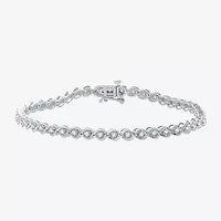 1 CT. T.W. Diamond Tennis Bracelet 10K White or Yellow Gold