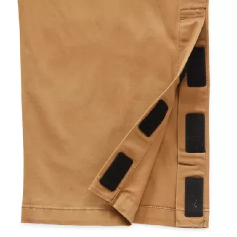 mutual weave Adaptive Mens Big and Tall Easy-on + Easy-off Seated Wear Relaxed Fit Flat Front Pants