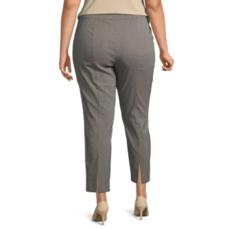 Worthington Plus Womens Slim Leg Pant
