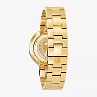 Bulova Rubaiyat Womens Diamond Accent Gold Tone Stainless Steel Bracelet Watch 97p125