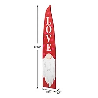 Glitzhome 42"H Valentine's Gnome Porch Decor Holiday Yard Art