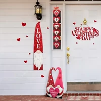 Glitzhome 42"H Valentine's Gnome Porch Decor Holiday Yard Art