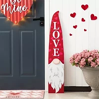 Glitzhome 42"H Valentine's Gnome Porch Decor Holiday Yard Art