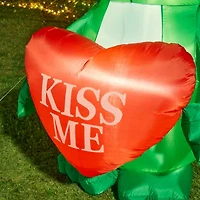 Glitzhome Lighted Valentine's Frog Lighted Outdoor Inflatable