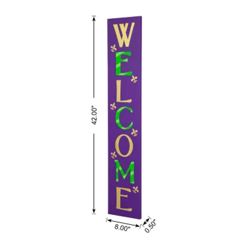 Glitzhome 42" Welcome Porch Sign Yard Art