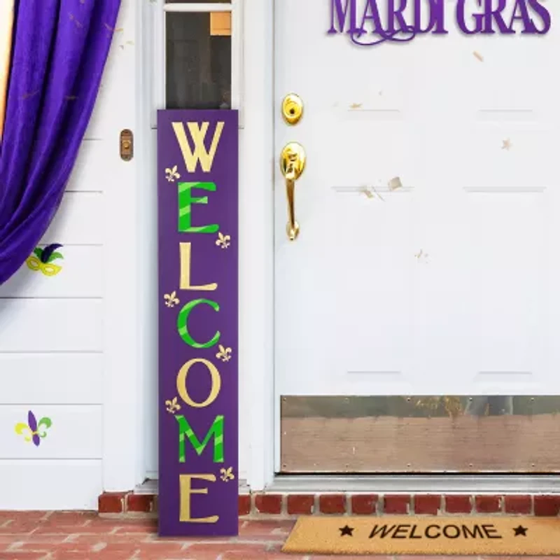 Glitzhome 42" Welcome Porch Sign Yard Art