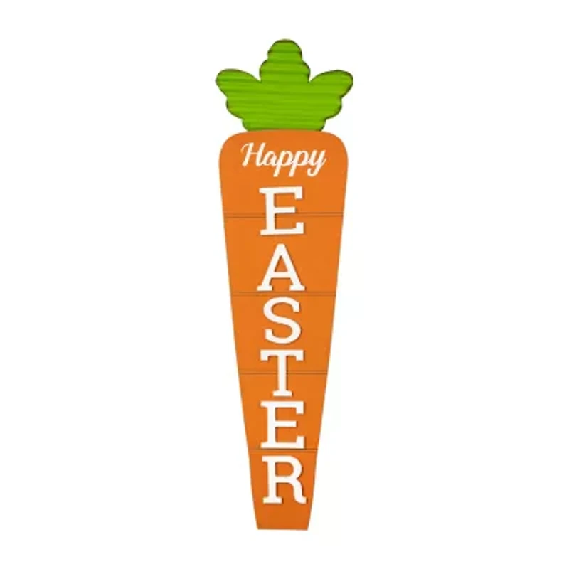 Glitzhome 41.5"H Carrot Easter Yard Art