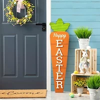 Glitzhome 41.5"H Carrot Easter Yard Art