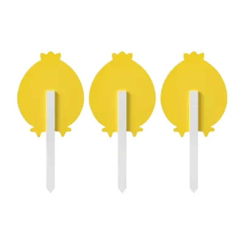 Glitzhome 15" Set Of 3 Chick Stake Easter Yard Art