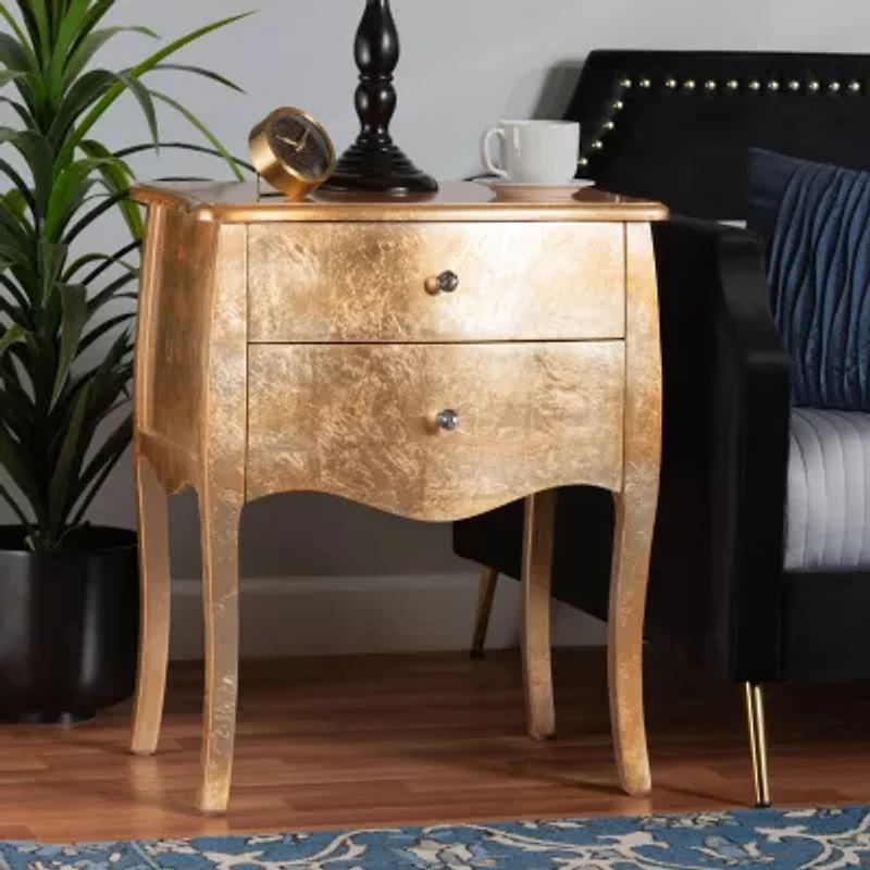Patrice 2-Drawer Nightstand