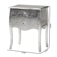 Patrice 2-Drawer Nightstand