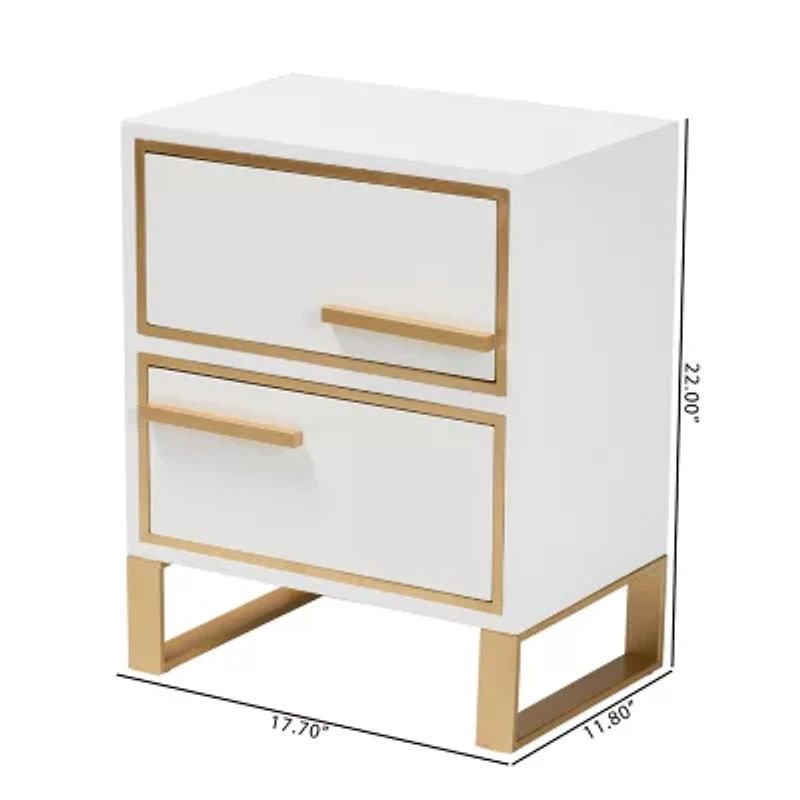 Giolla 2-Drawer Nightstand
