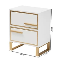 Giolla 2-Drawer Nightstand
