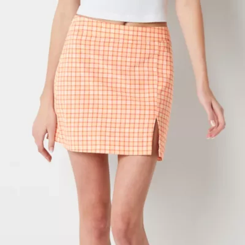 Arizona Womens Mid Rise Scooter Skirt