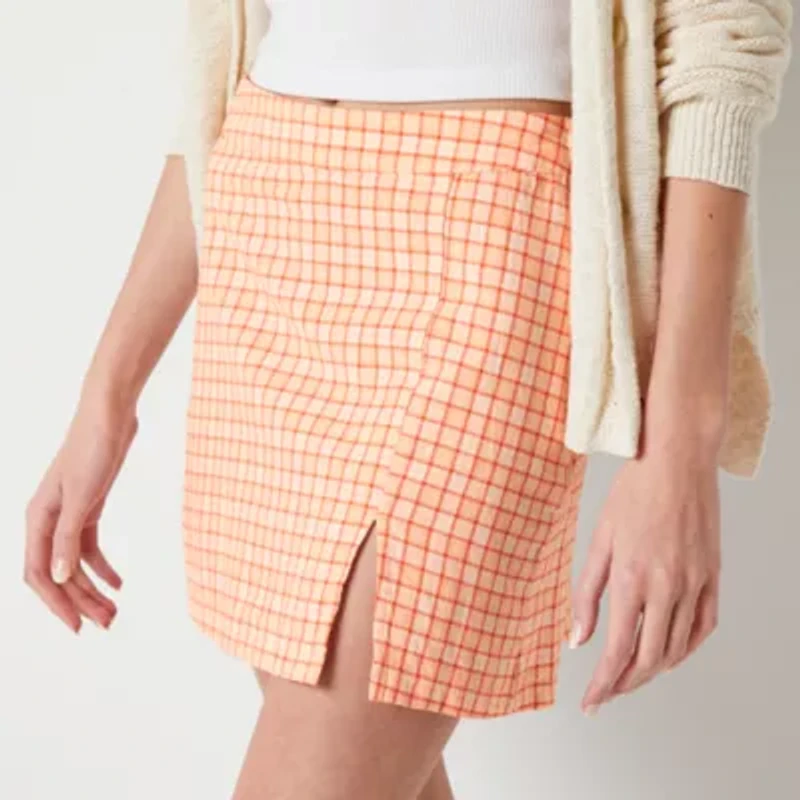 Arizona Womens Mid Rise Scooter Skirt