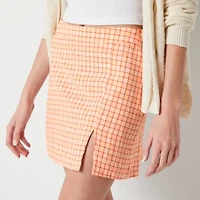 Arizona Womens Mid Rise Scooter Skirt
