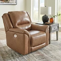 Signature Design By Ashley® Trasimeno Dual Power Leather Recliner