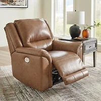 Signature Design By Ashley® Trasimeno Dual Power Leather Recliner