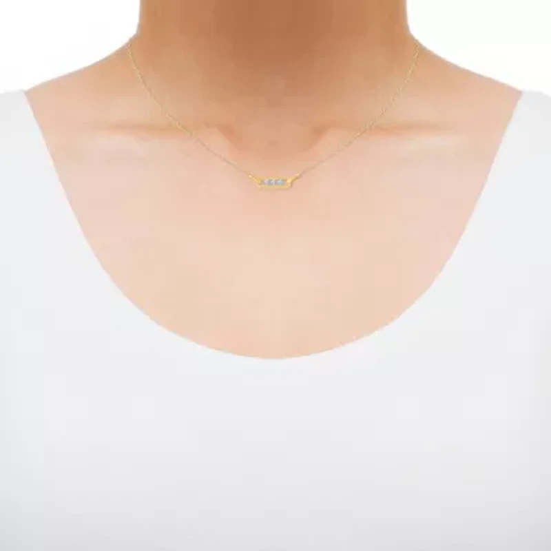 Limited Quantities! Womens 1/3 CT. T.W. Natural White Diamond 10K Gold Paperclip 18 Inch Pendant Necklace