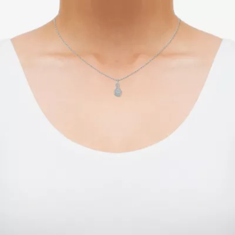 Limited Quantities! (F / Si2) Womens 1 CT. T.W. Lab Grown White Diamond 14K White Gold 18 Inch Pendant Necklace