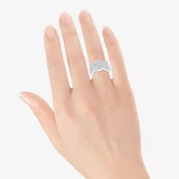 Limited Quantities! (F / Si2) Womens 1 CT. T.W. Lab Grown White Diamond 14K White Gold Band