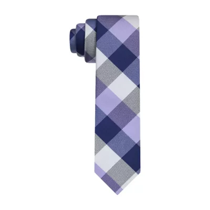 J. Ferrar Plaid Tie