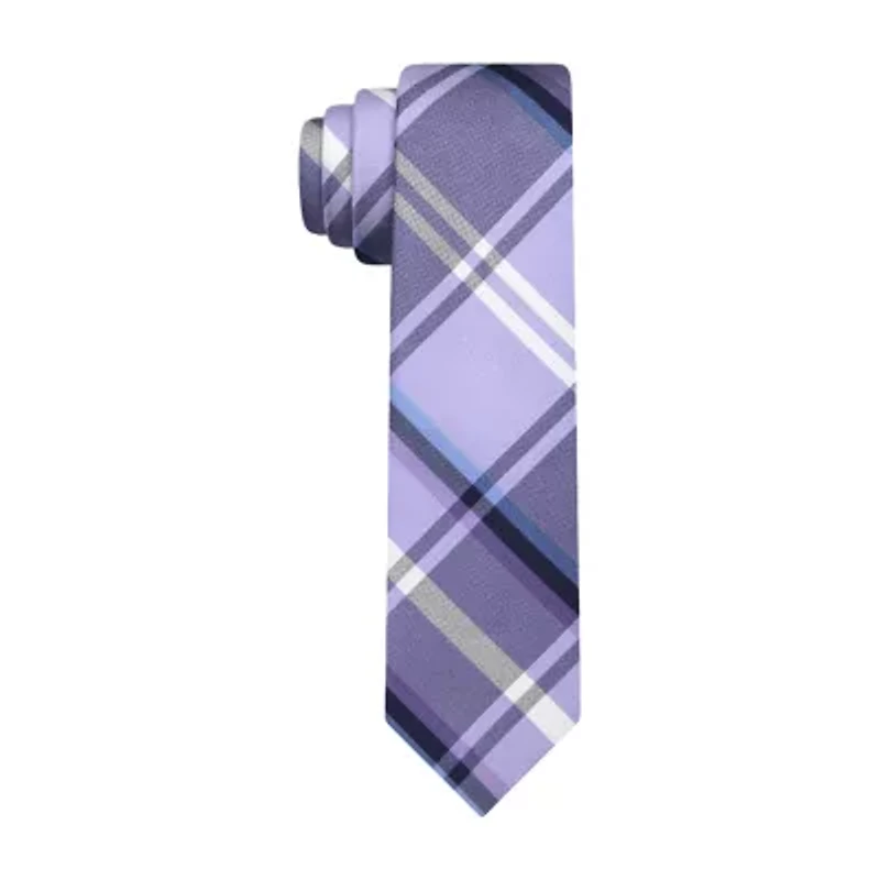 J. Ferrar Plaid Tie