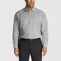 Van Heusen Comfort Performance Big And Tall Mens Regular Fit Stretch Fabric Wrinkle Free Long Sleeve Dress Shirt