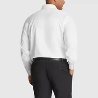 Van Heusen Big And Tall Comfort Performance Mens Regular Fit Stretch Fabric Wrinkle Free Long Sleeve Dress Shirt