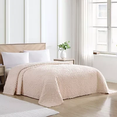 Beatrice Home Fashions Wedding Ring Chenille Bedspread
