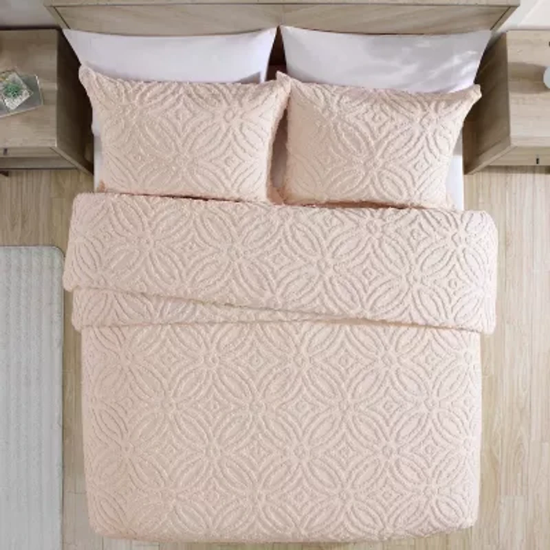 Beatrice Home Fashions Wedding Ring Chenille Bedspread