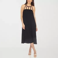 White Mark Womens Sleeveless Midi Swing Dresses