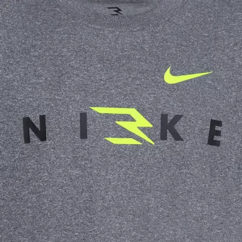 Nike 3BRAND by Russell Wilson Big Kid Boys Crew Neck Short Sleeve Regular Fit Graphic T-Shirt