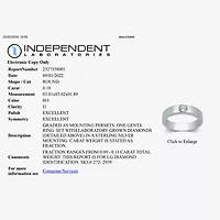 I Said Yes (H-I / I1) Mens 1/10 CT. T.W. Lab Grown White Diamond Sterling Silver Wedding Band