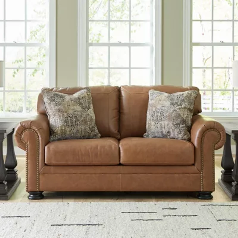 Signature Design By Ashley® Carianna Leather Loveseat
