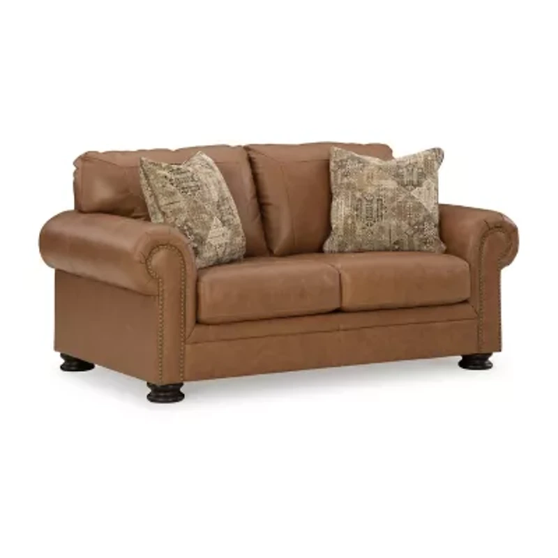 Signature Design By Ashley® Carianna Leather Loveseat