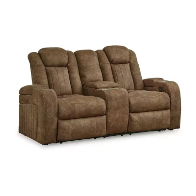 Signature Design By Ashley® Wolfridge Dual Power Reclining Loveseat