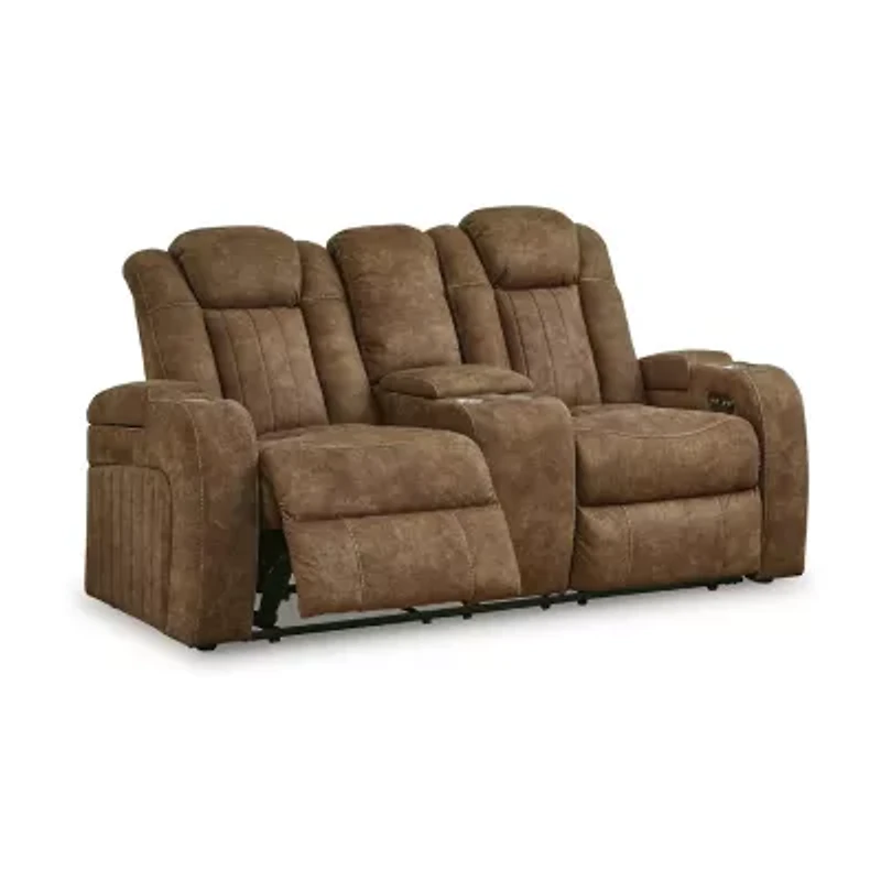 Signature Design By Ashley® Wolfridge Dual Power Reclining Loveseat