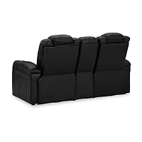 Signature Design By Ashley® Caveman Den Power Reclining Loveseat with Console